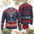 Christmas Couple Matching Knit Sweatshirt Funny Winedeer Reinbeer Matching Ugly Sweaters Wine - Print Your Wear