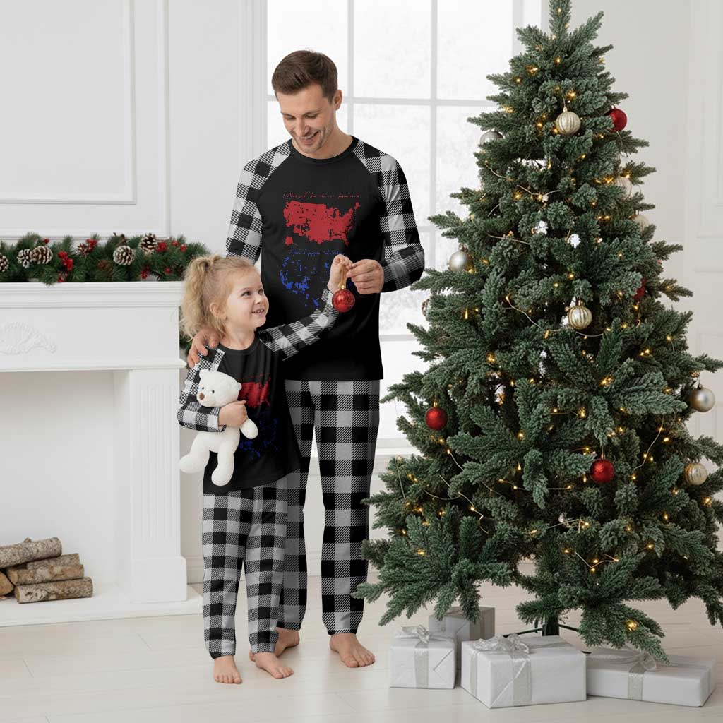 Funny Trump Plaid Pajama Set 2024 Electoral Map Merry Christmas America Happy Holiday TS10 White Plaid Print Your Wear
