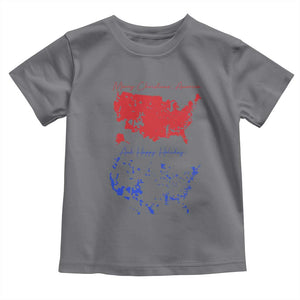 Funny Christmas Trump Toddler T Shirt 2024 Electoral Map Merry Christmas America Happy Holiday TS10 Charcoal Print Your Wear