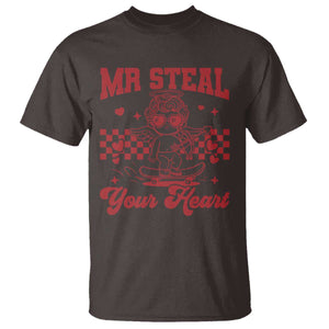 Mr Steal Your Heart T Shirt Cute Cupid Youth Boys Baby Boy Valentine Toddler TS10 Dark Chocolate Print Your Wear