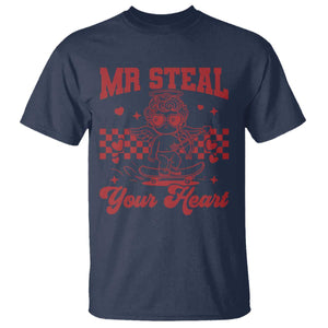 Mr Steal Your Heart T Shirt Cute Cupid Youth Boys Baby Boy Valentine Toddler TS10 Navy Print Your Wear