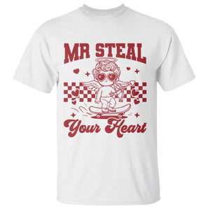 Mr Steal Your Heart T Shirt Cute Cupid Youth Boys Baby Boy Valentine Toddler TS10 White Print Your Wear