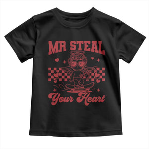 Mr Steal Your Heart Toddler T Shirt Cute Cupid Youth Boys Baby Boy Valentine Toddler TS10 Black Print Your Wear