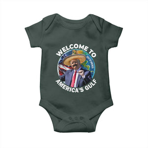 America's Gulf Mexico Baby Onesie Trump Sombrero Dancing Funny Map TS10 Print Your Wear