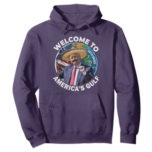 America's Gulf Mexico Hoodie Trump Sombrero Dancing Funny Map TS10 Purple Print Your Wear