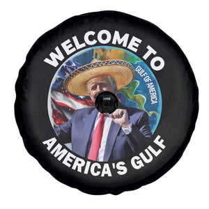 America's Gulf Spare Tire Cover Trump Sombrero Dancing Funny Map TS10 Print Your Wear