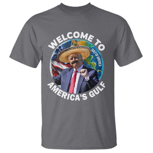 America's Gulf Mexico T Shirt Trump Sombrero Dancing Funny Map TS10 Charcoal Print Your Wear