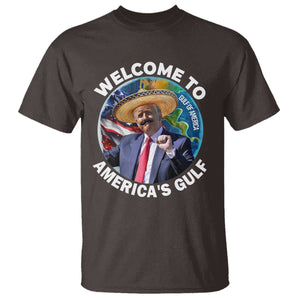 America's Gulf Mexico T Shirt Trump Sombrero Dancing Funny Map TS10 Dark Chocolate Print Your Wear