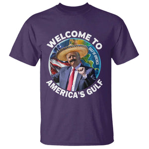 America's Gulf Mexico T Shirt Trump Sombrero Dancing Funny Map TS10 Purple Print Your Wear
