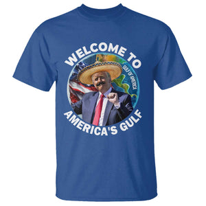 America's Gulf Mexico T Shirt Trump Sombrero Dancing Funny Map TS10 Royal Blue Print Your Wear