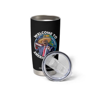 America's Gulf Mexico Tumbler Cup Trump Sombrero Dancing Funny Map TS10 Print Your Wear