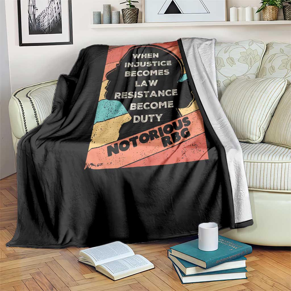 When Injustice Becomes Law Resistance Becomes Duty Throw Blanket Political Protest Feminist RGB TS10 Print Your Wear