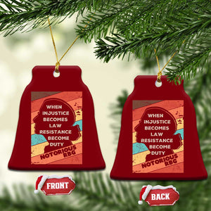 When Injustice Becomes Law Resistance Becomes Duty Ceramic Ornament Political Protest Feminist RGB TS10 Print Your Wear