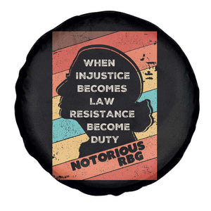 When Injustice Becomes Law Resistance Becomes Duty Spare Tire Cover Political Protest Feminist RGB TS10 Print Your Wear