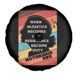 When Injustice Becomes Law Resistance Becomes Duty Spare Tire Cover Political Protest Feminist RGB TS10 Print Your Wear