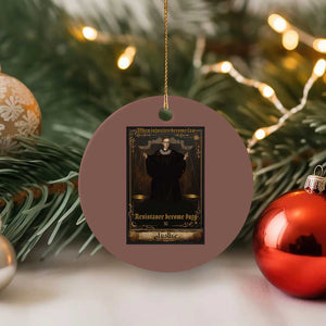 Tarot Card RBG Ceramic Ornament When Injustice Becomes Law Resistance Becomes Duty TS10 1pc Mocha Print Your Wear