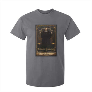 Tarot Card RBG T Shirt For Kid When Injustice Becomes Law Resistance Becomes Duty TS10 Charcoal Print Your Wear
