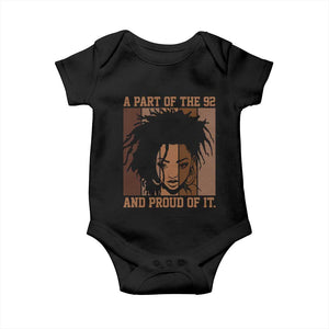 92 Percent Black Woman Power Baby Onesie A Part Of The 92% And Proud Of It TS10 Black Print Your Wear