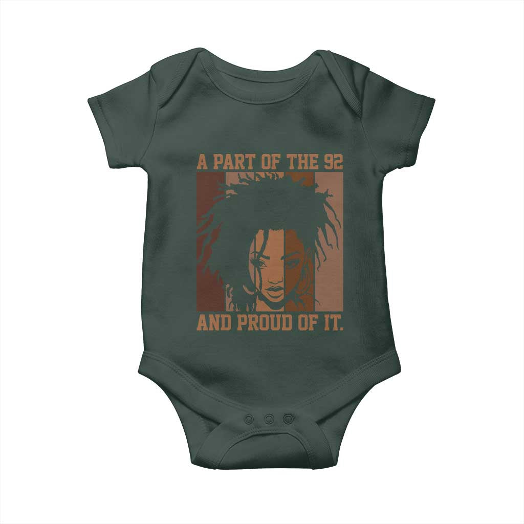 92 Percent Black Woman Power Baby Onesie A Part Of The 92% And Proud Of It TS10 Print Your Wear