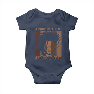 92 Percent Black Woman Power Baby Onesie A Part Of The 92% And Proud Of It TS10 Navy Print Your Wear