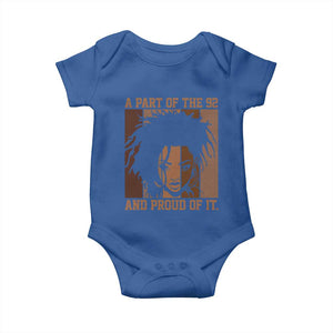 92 Percent Black Woman Power Baby Onesie A Part Of The 92% And Proud Of It TS10 Royal Blue Print Your Wear