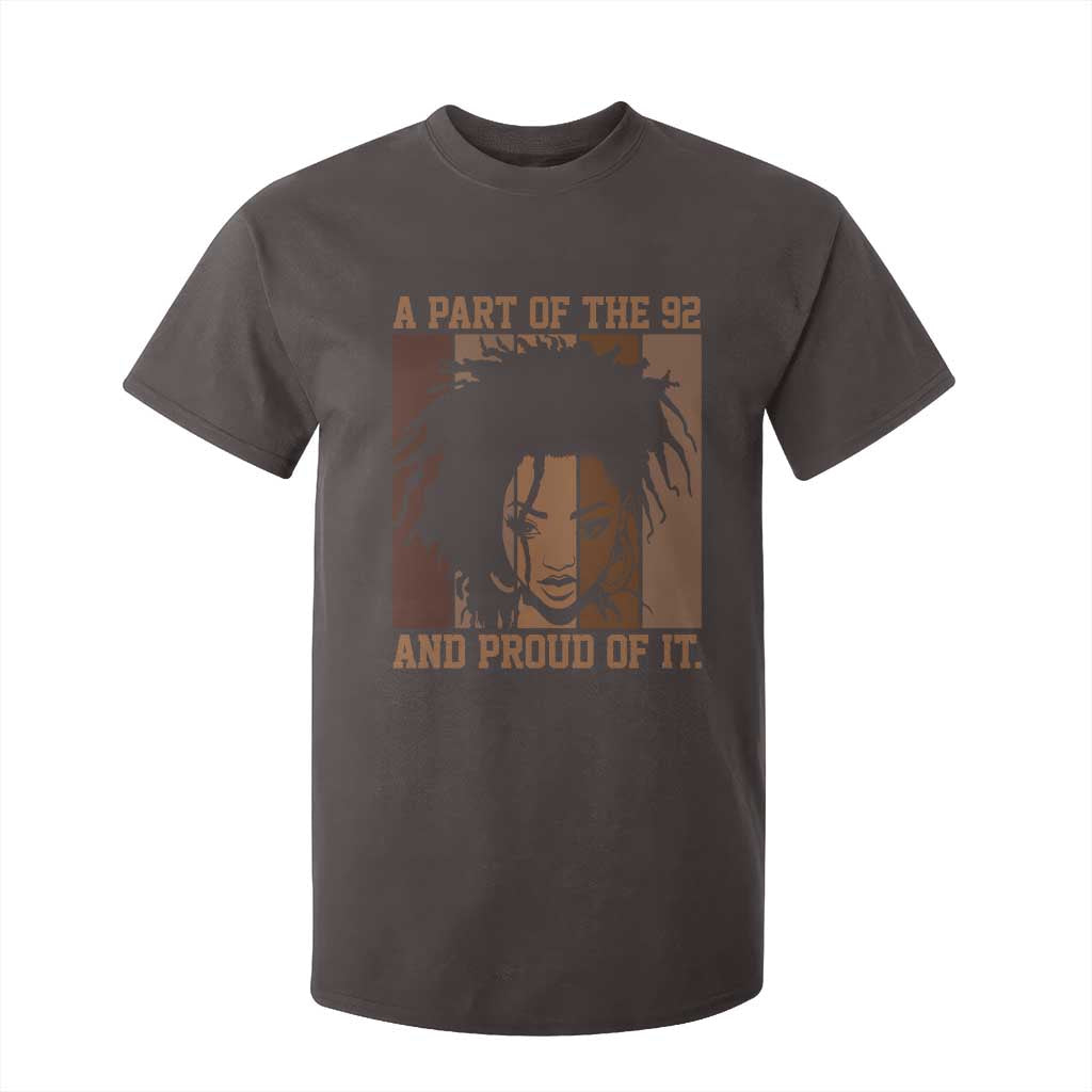 92 Percent Black Woman Power T Shirt For Kid A Part Of The 92% And Proud Of It TS10 Dark Chocolate Print Your Wear