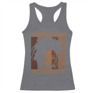 92 Percent Black Woman Power Racerback Tank Top A Part Of The 92% And Proud Of It TS10 Charcoal Print Your Wear