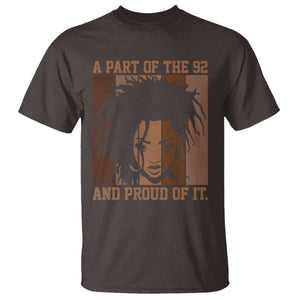 92 Percent Black Woman Power T Shirt A Part Of The 92% And Proud Of It TS10 Dark Chocolate Print Your Wear