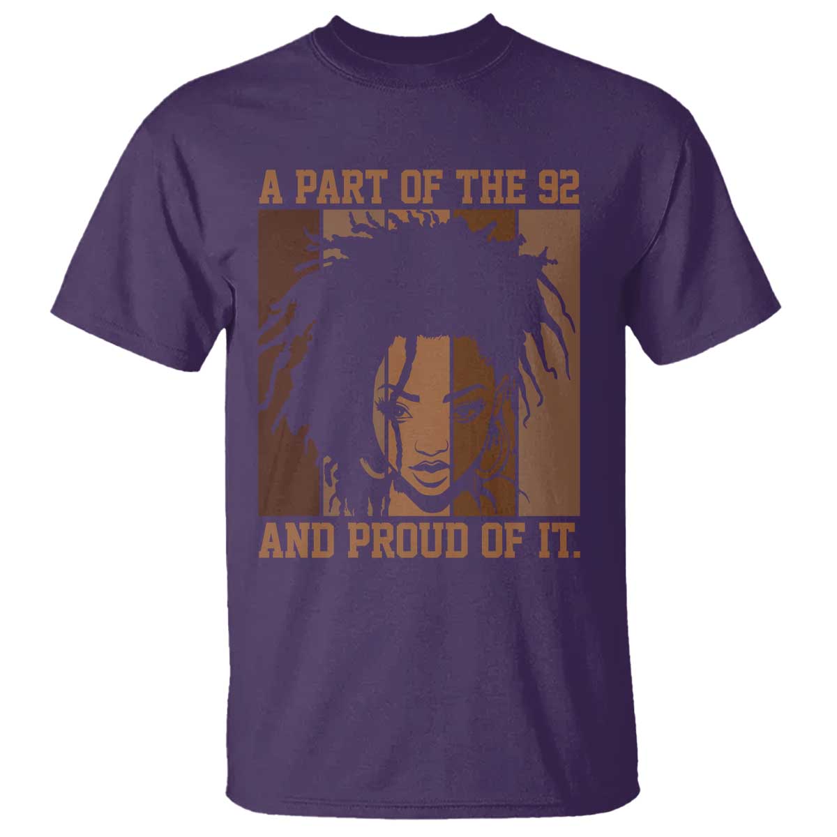 92 Percent Black Woman Power T Shirt A Part Of The 92% And Proud Of It TS10 Purple Print Your Wear