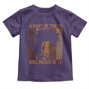 92 Percent Black Woman Power Toddler T Shirt A Part Of The 92% And Proud Of It TS10 Purple Print Your Wear