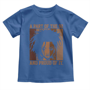 92 Percent Black Woman Power Toddler T Shirt A Part Of The 92% And Proud Of It TS10 Royal Blue Print Your Wear