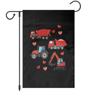 Excavator Construction Garden Flag Car Tractor Truck Lovers TS10 Black Print Your Wear