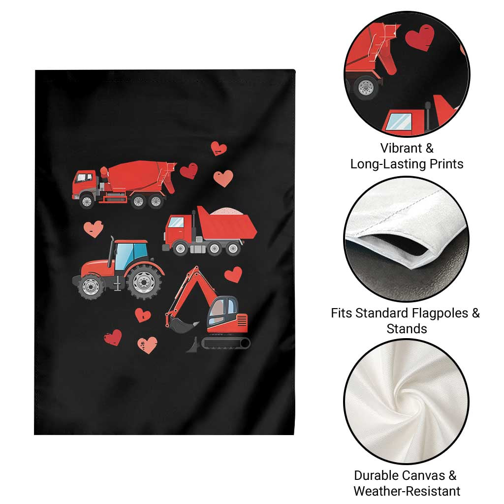 Excavator Construction Garden Flag Car Tractor Truck Lovers TS10 Print Your Wear