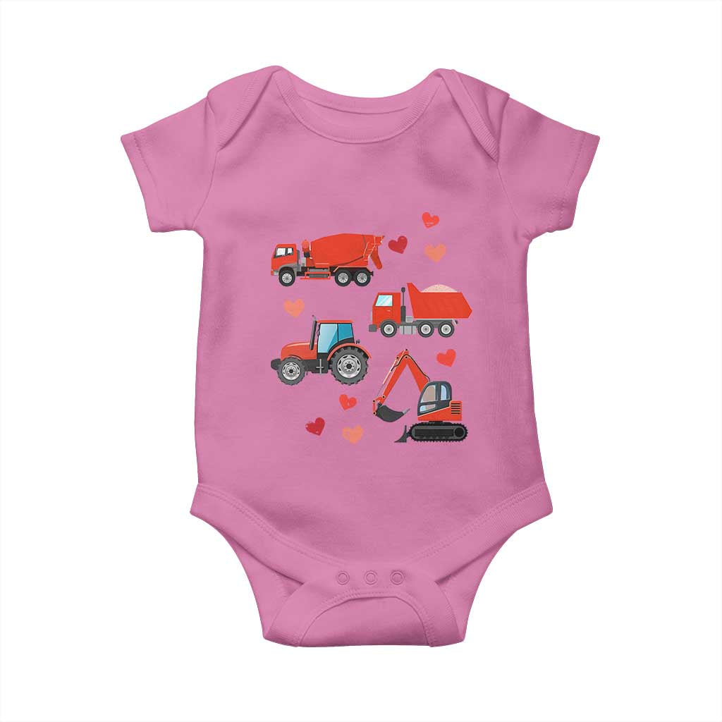 Excavator Construction Baby Onesie Car Tractor Truck Lovers TS10 Azalea Print Your Wear