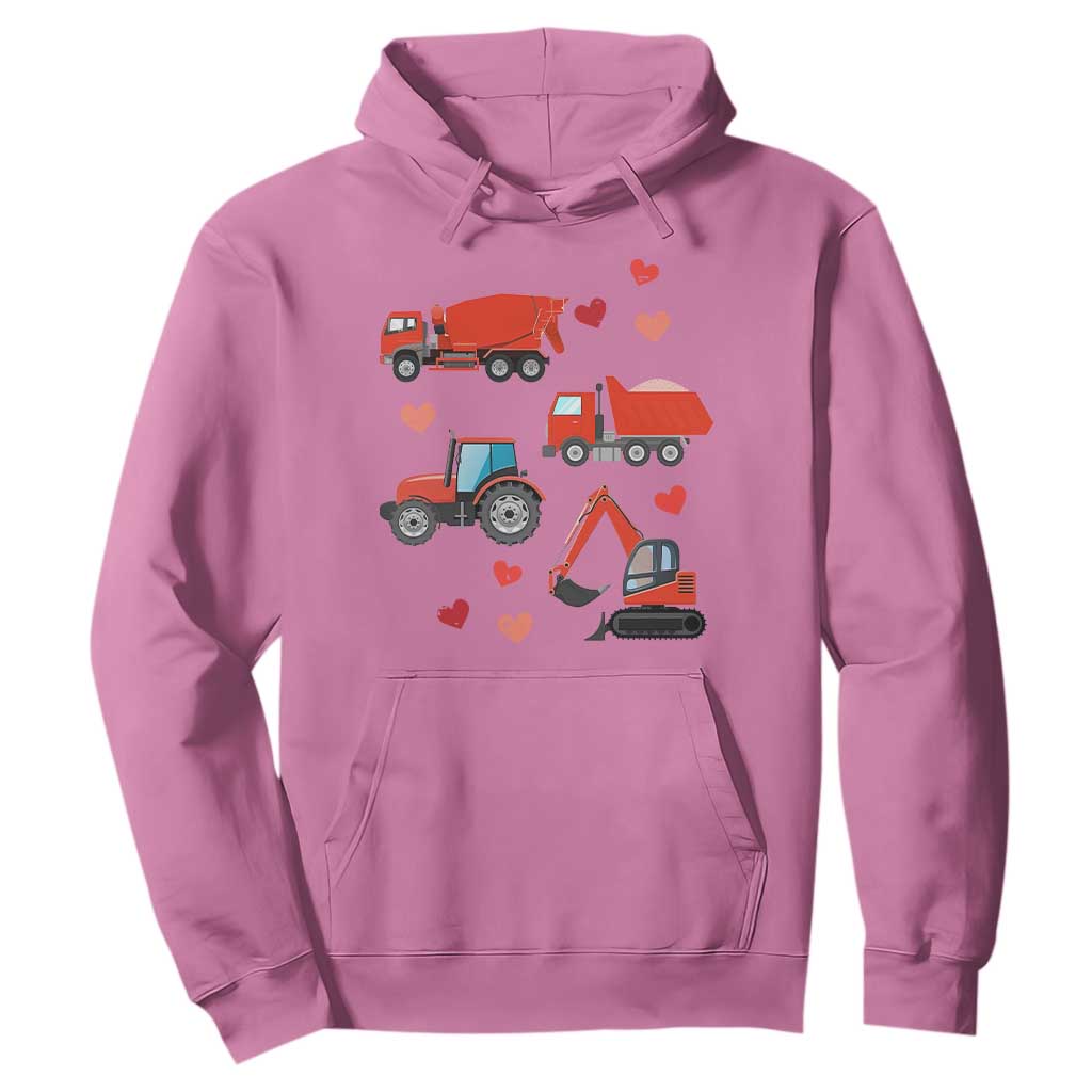 Excavator Construction Hoodie Car Tractor Truck Lovers TS10 Azalea Print Your Wear