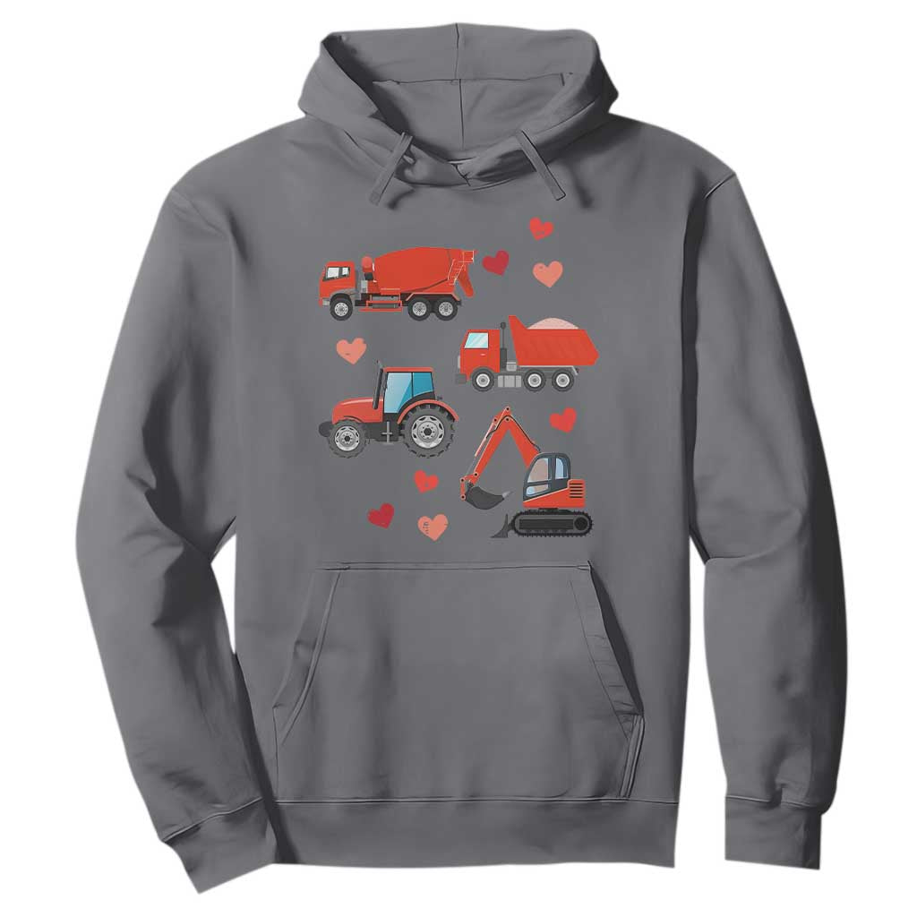 Excavator Construction Hoodie Car Tractor Truck Lovers TS10 Charcoal Print Your Wear