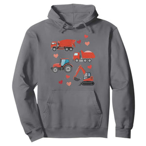 Excavator Construction Hoodie Car Tractor Truck Lovers TS10 Charcoal Print Your Wear