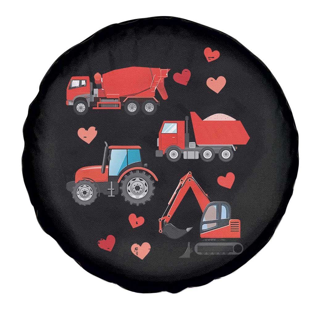 Excavator Construction Spare Tire Cover Car Tractor Truck Lovers TS10 Print Your Wear