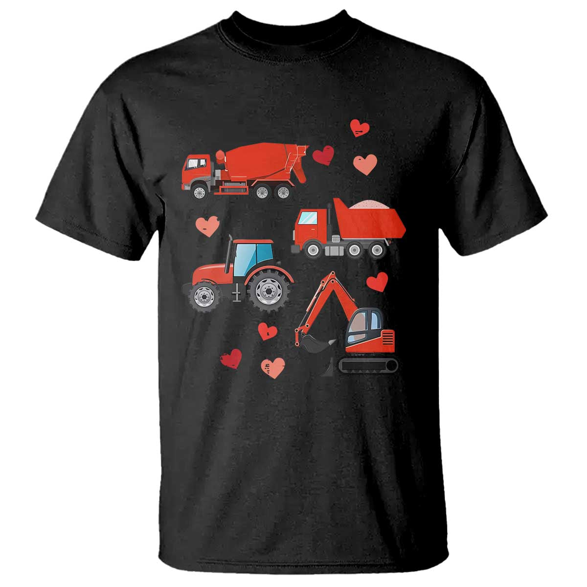 Excavator Construction T Shirt Car Tractor Truck Lovers TS10 Black Print Your Wear