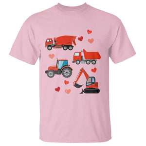 Excavator Construction T Shirt Car Tractor Truck Lovers TS10 Light Pink Print Your Wear