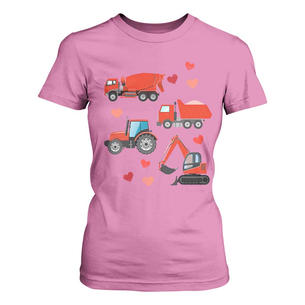 Excavator Construction T Shirt For Women Car Tractor Truck Lovers TS10 Azalea Print Your Wear