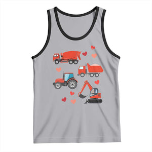 Excavator Construction Tank Top Car Tractor Truck Lovers TS10 Athletic Heather Black Print Your Wear