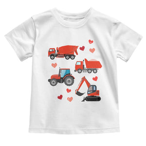 Excavator Construction Toddler T Shirt Car Tractor Truck Lovers TS10 White Print Your Wear