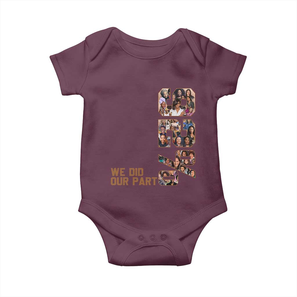 92 Percent Black Woman Power Baby Onesie 92 Percent Melanin Girls TS10 Maroon Print Your Wear