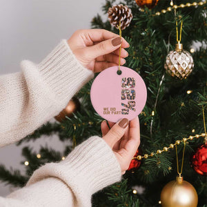 92 Percent Black Woman Power Ceramic Ornament 92 Percent Melanin Girls TS10 1pc Light Pink Print Your Wear