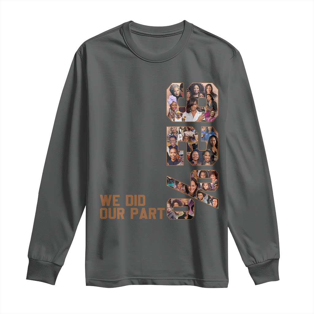 92 Percent Black Woman Power Long Sleeve Shirt 92 Percent Melanin Girls TS10 Dark Heather Print Your Wear