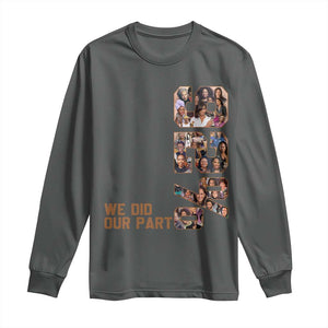 92 Percent Black Woman Power Long Sleeve Shirt 92 Percent Melanin Girls TS10 Dark Heather Print Your Wear