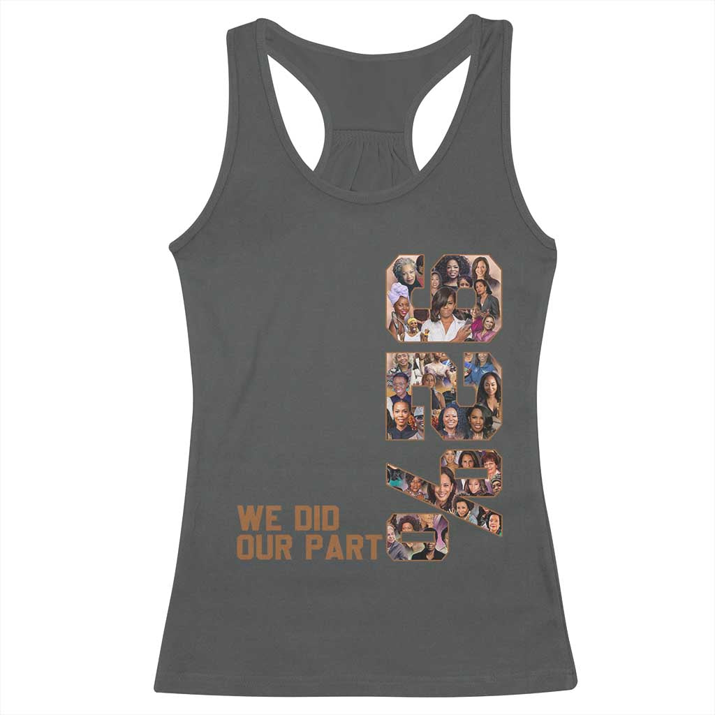 92 Percent Black Woman Power Racerback Tank Top 92 Percent Melanin Girls TS10 Dark Heather Print Your Wear