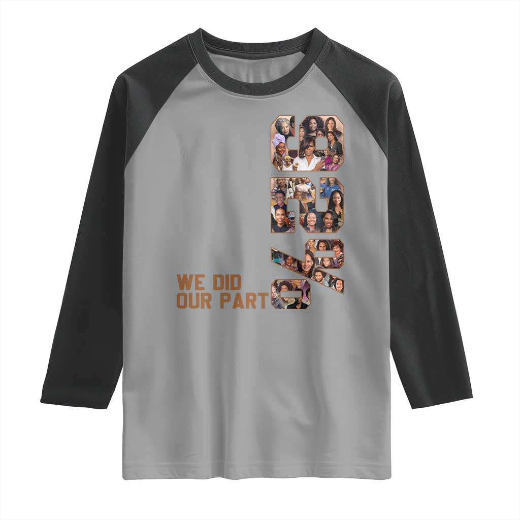 92 Percent Black Woman Power Raglan Shirt 92 Percent Melanin Girls TS10 Sport Gray Black Print Your Wear
