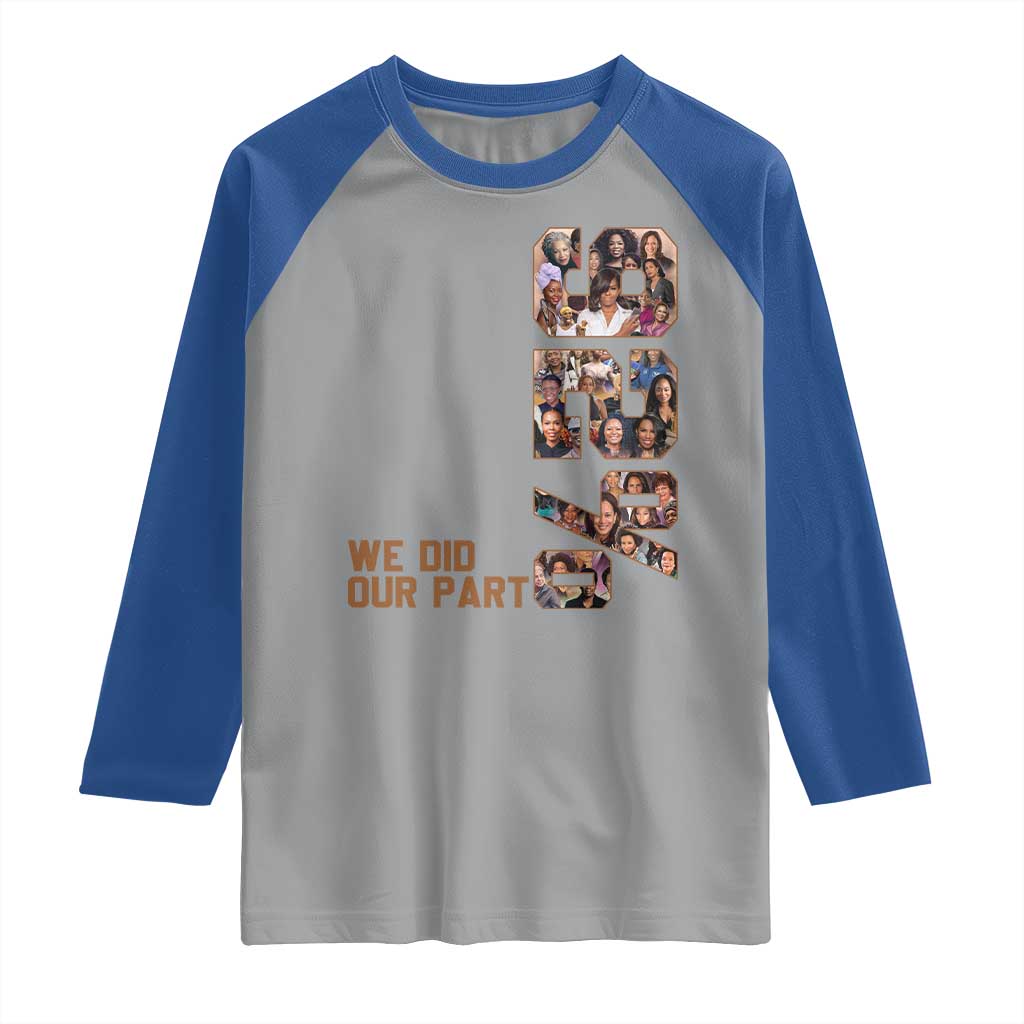 92 Percent Black Woman Power Raglan Shirt 92 Percent Melanin Girls TS10 Sport Gray Royal Print Your Wear